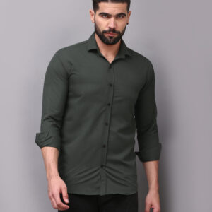 Men’s Regular Fit Solid Shirt